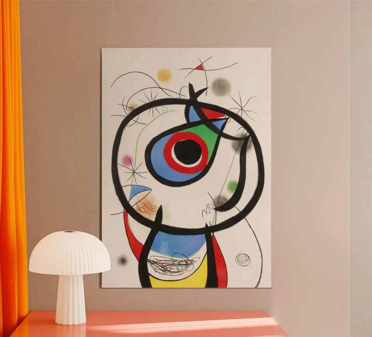 Joan Miro Wespe Alu-Dibond von The Bakulans