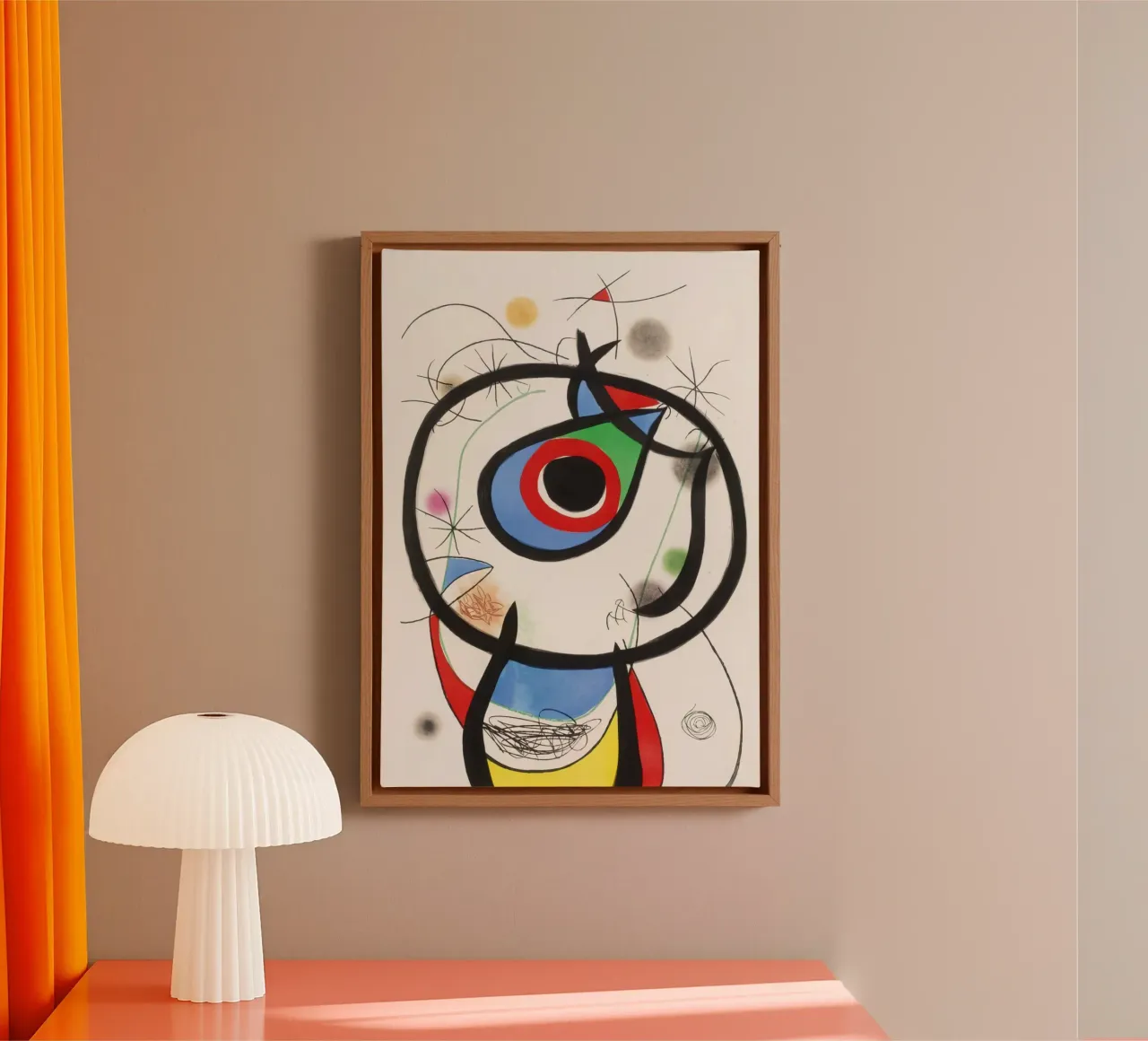 Joan Miro wasp canvas by The Bakulans