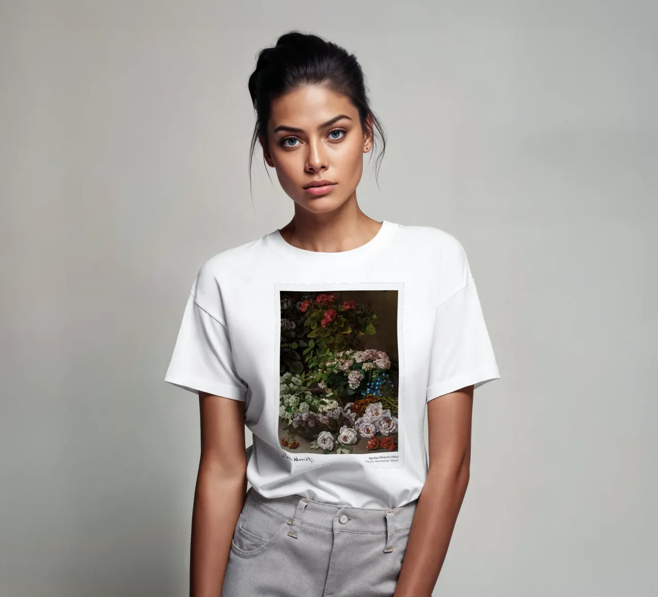 Monet Fiori di primavera 1864 t-shirt da Jam Poster