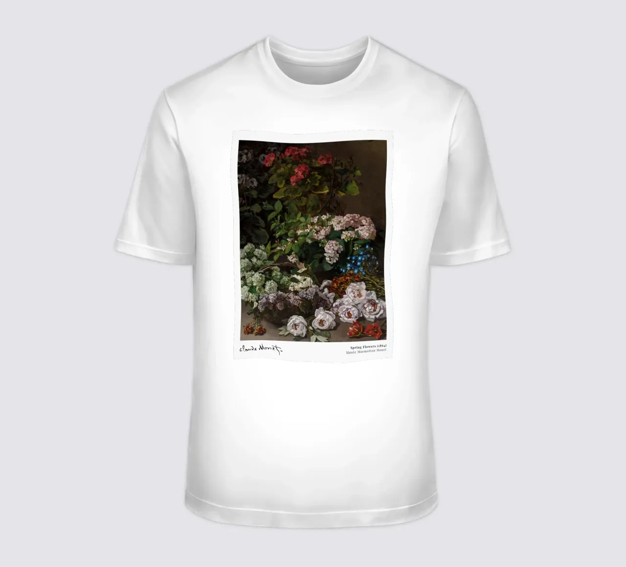 Monet Fiori di primavera 1864 t-shirt da Jam Poster