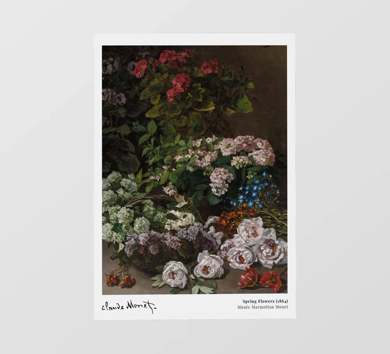 Monet Spring Flowers 1864 photo wallpaper by Jam Poster