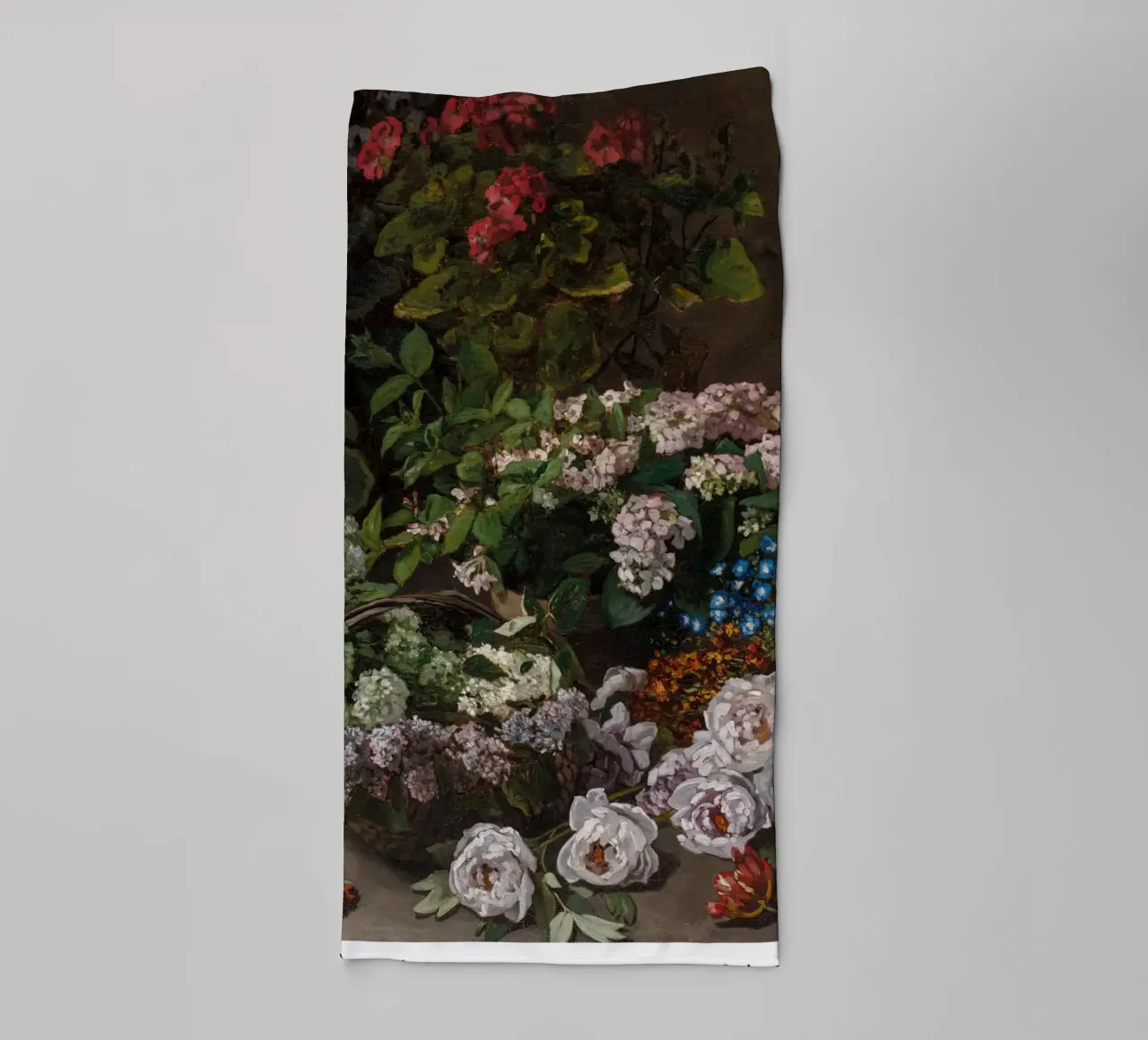 Monet Fiori di primavera 1864 asciugamano da bagno da Jam Poster