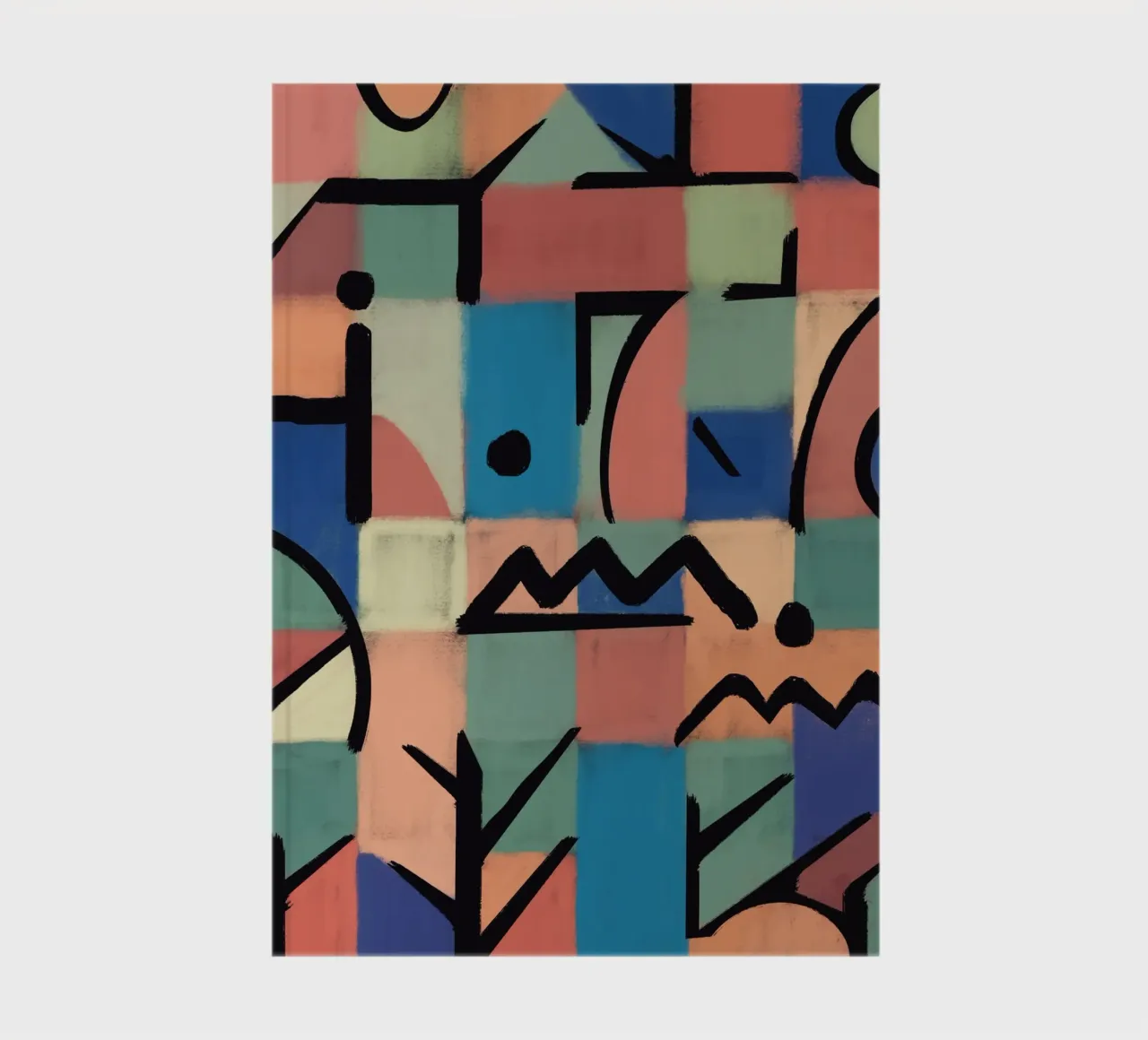 Of grid and symbols notebook by Little Dean