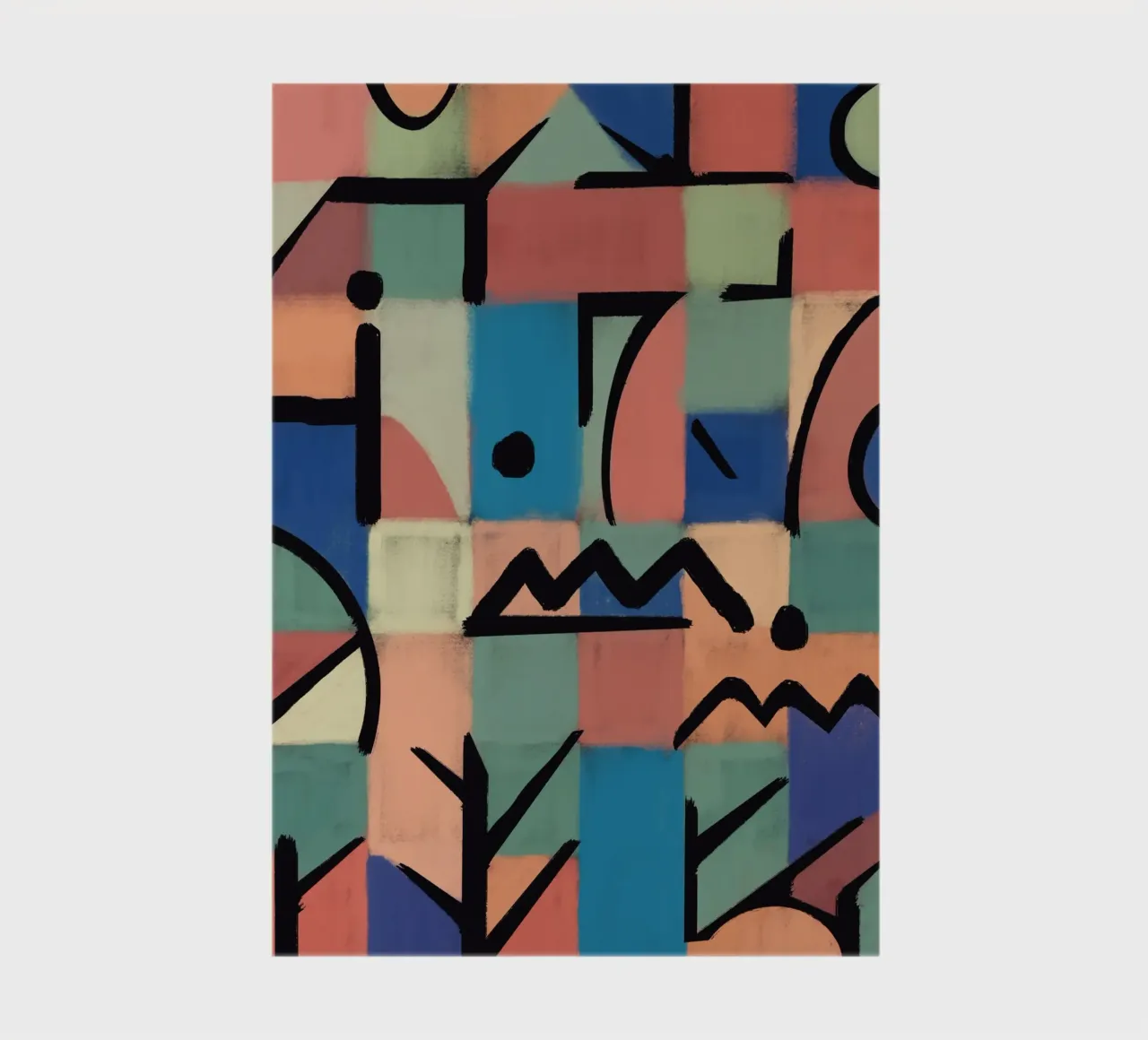 Of grid and symbols notebook by Little Dean