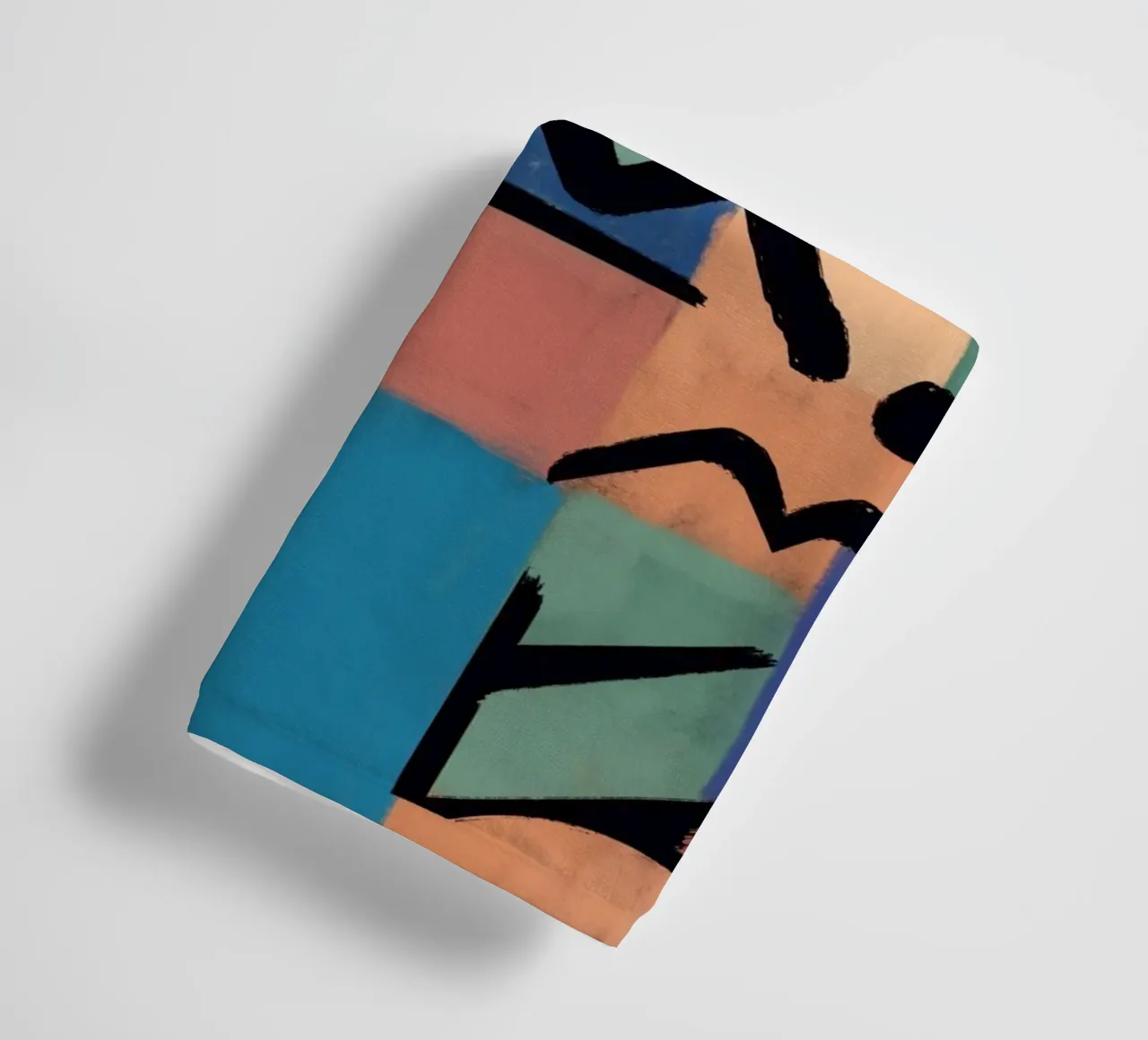 Of grid and symbols towel by Little Dean