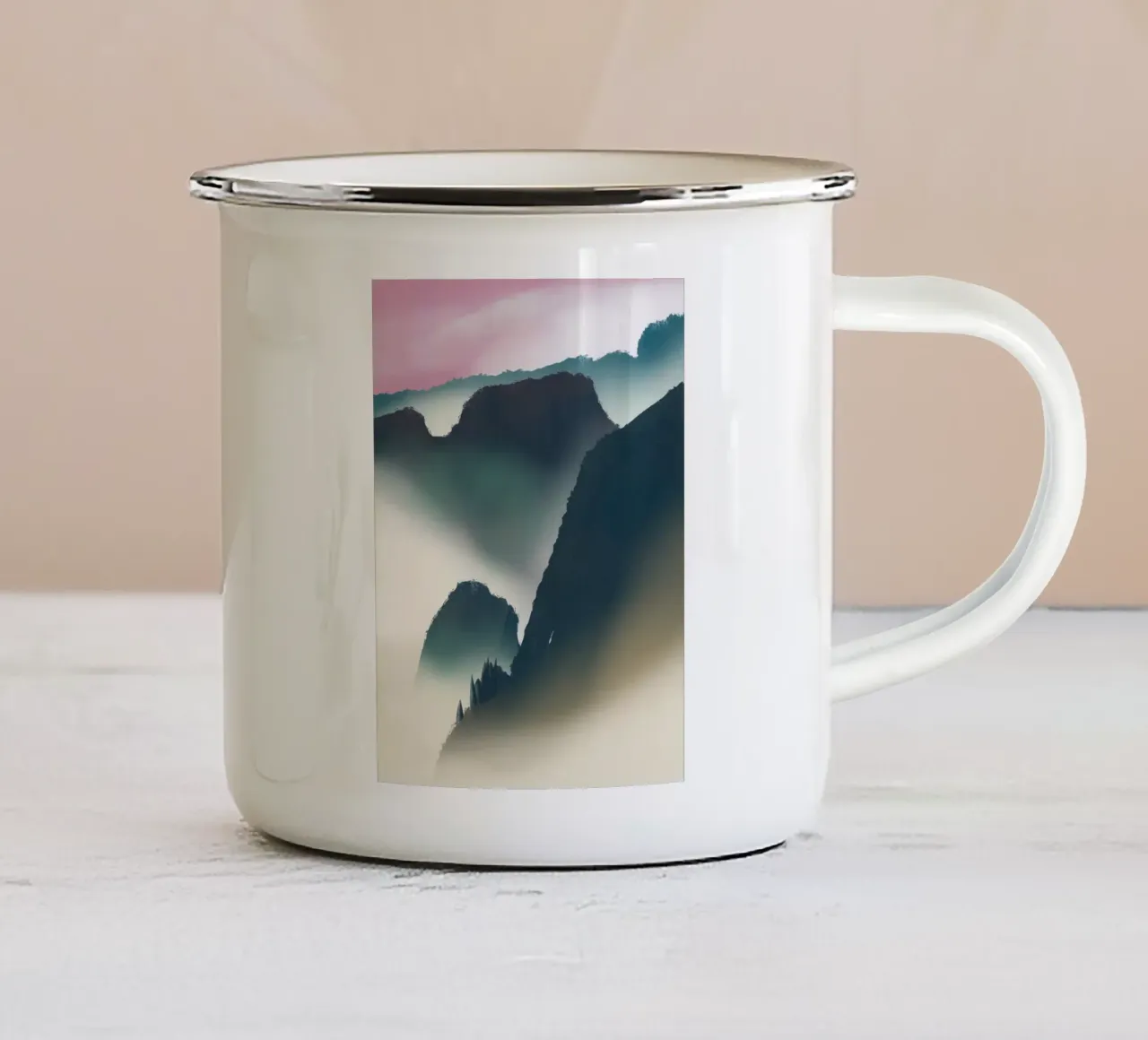 Cadute nebbiose tazza in smalto da Little Dean