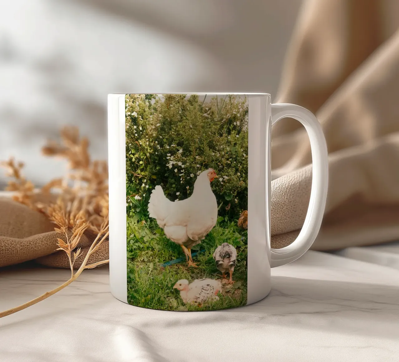 pollo verde tazza in ceramica da animal story home