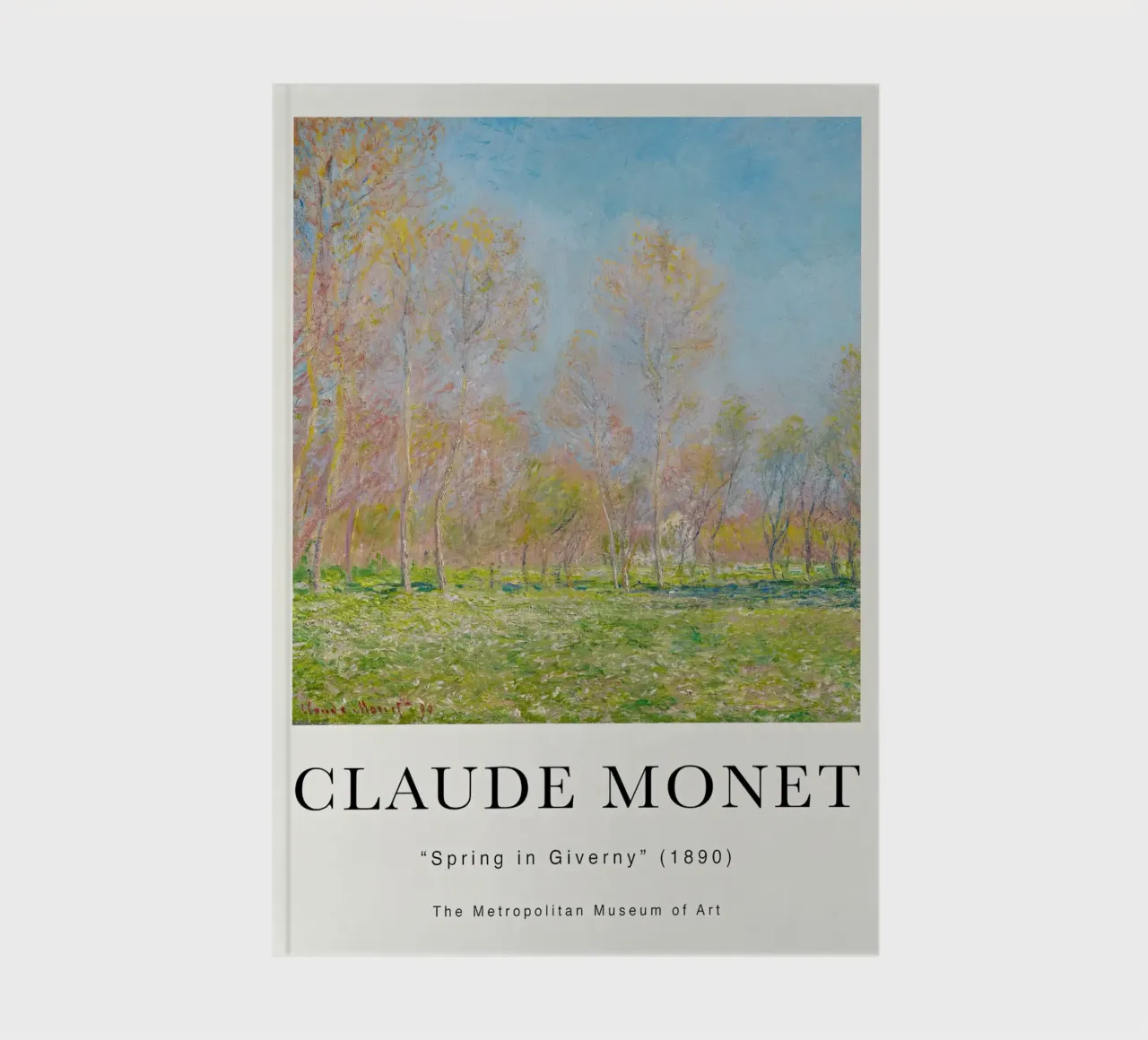 Monet Spring in Giverny 1890 notebook by Jam Poster