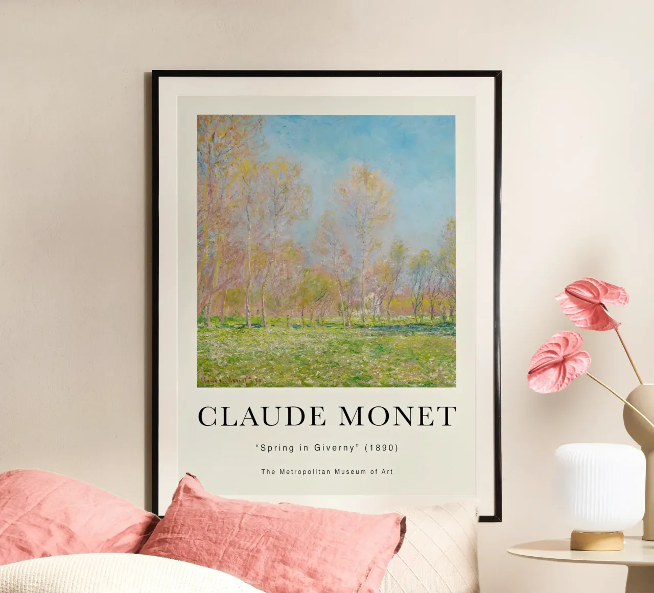 Monet Frühling in Giverny 1890 Poster von Jam Poster