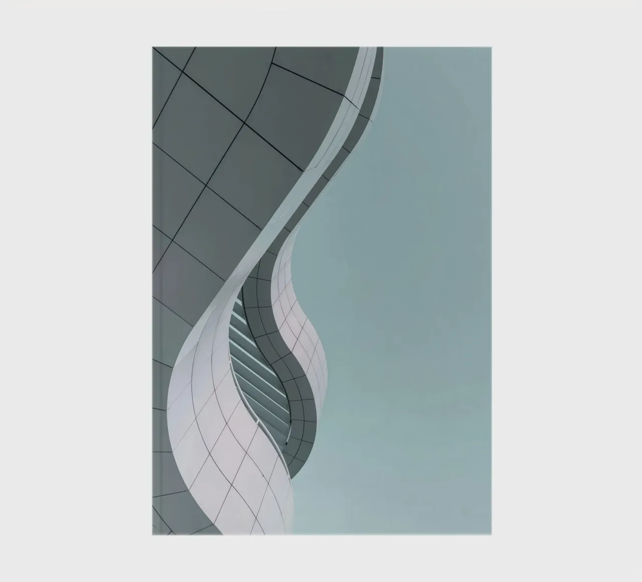 geschwungene moderne Architektur Notizbuch von pastel color shape