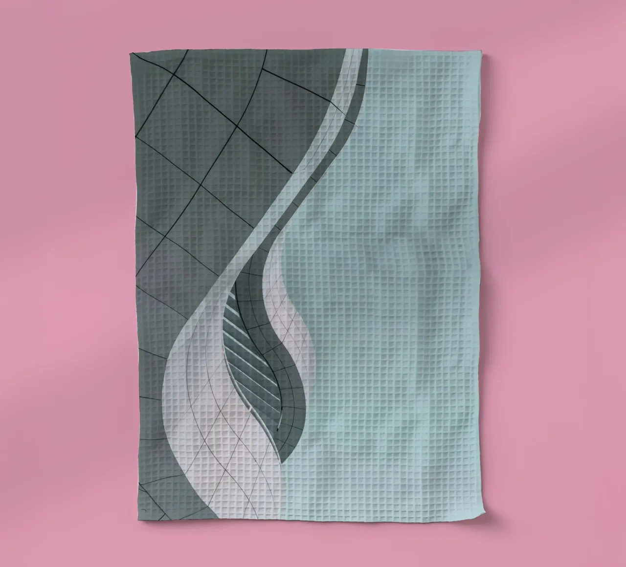 architecture moderne incurvée torchon de pastel color shape