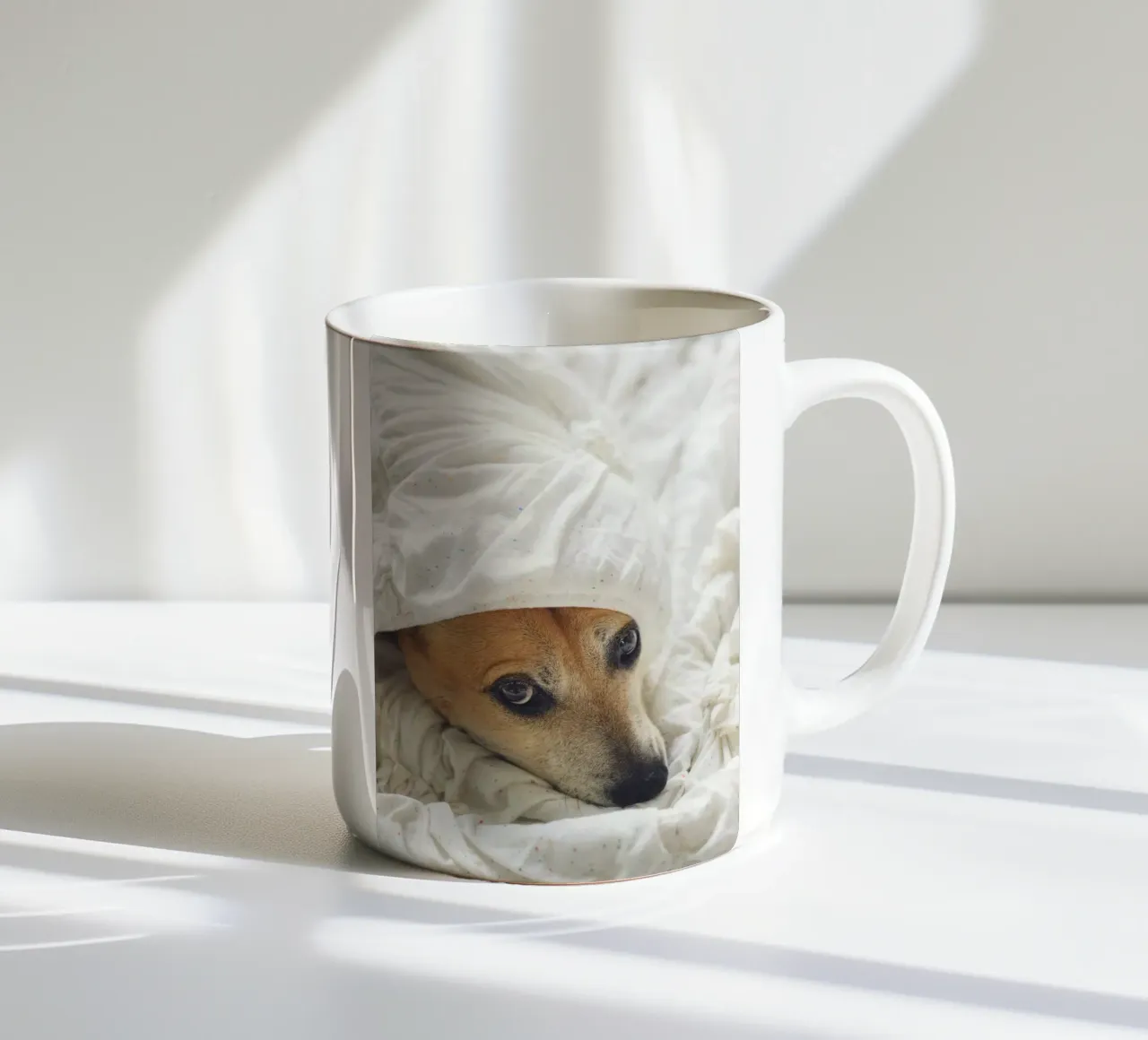 conforto degli occhi di cucciolo tazza in ceramica da animal story home