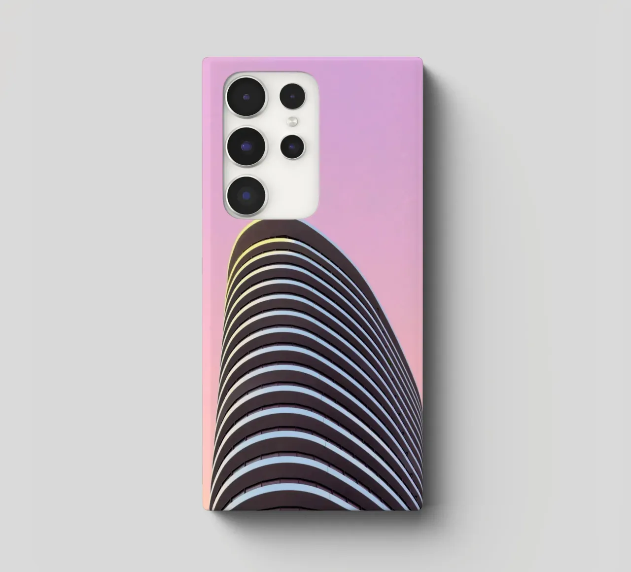 grattacielo balconi edificio cover samsung da pastel color shape