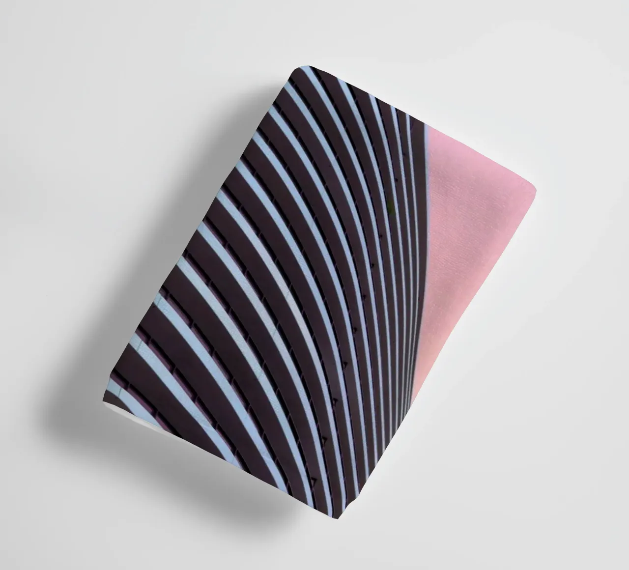 skyscraper balconies building towel by pastel color shape
