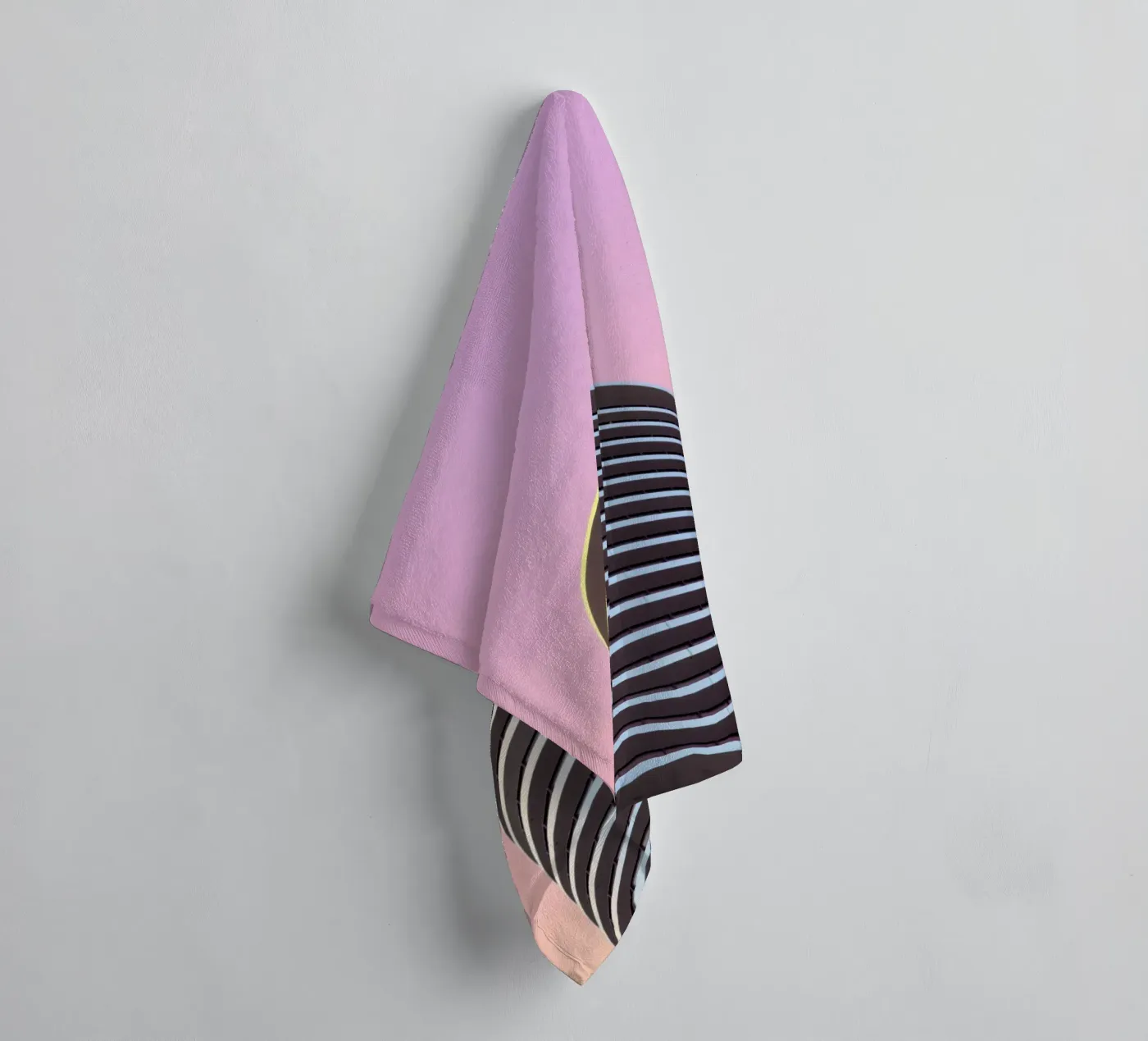 grattacielo balconi edificio asciugamano da bagno da pastel color shape