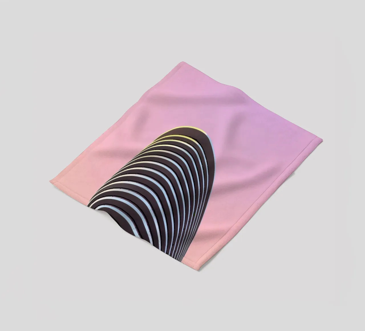 grattacielo balconi edificio coperta in pile da pastel color shape