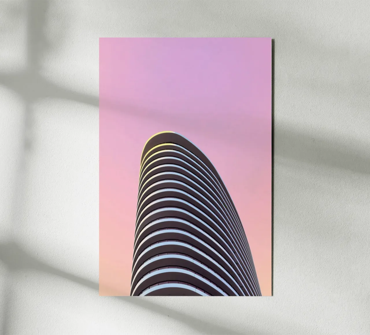 grattacielo balconi edificio alluminio dibond da pastel color shape