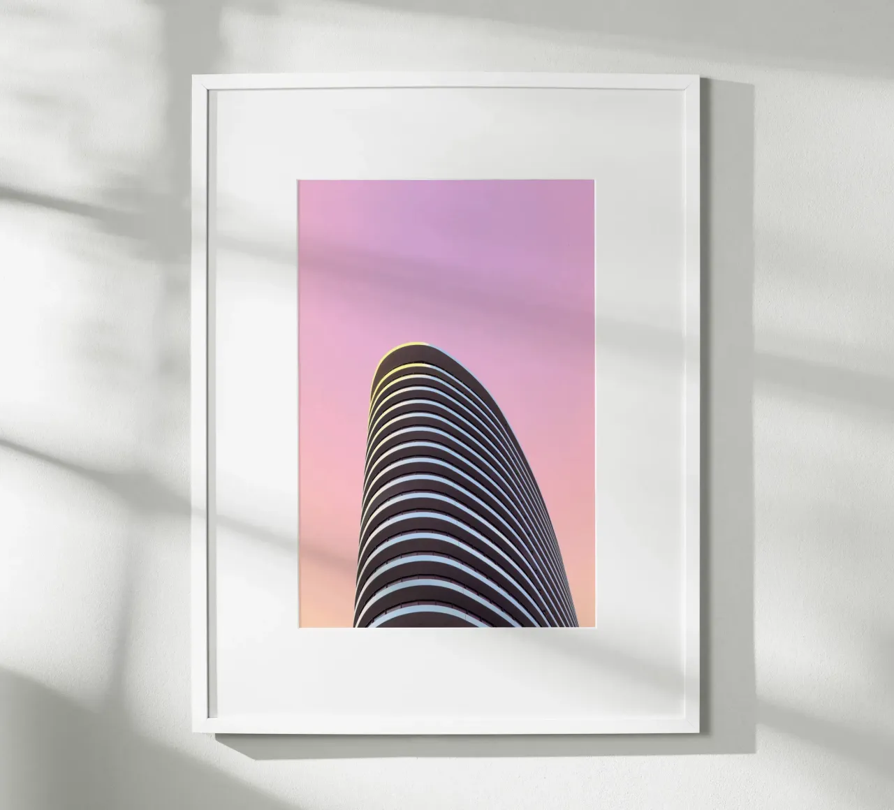 grattacielo balconi edificio poster da pastel color shape