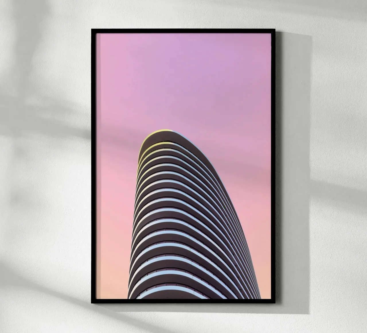 grattacielo balconi edificio poster da pastel color shape
