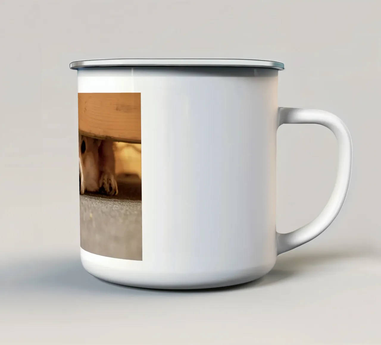 animale domestico corgi tazza in smalto da animal story home