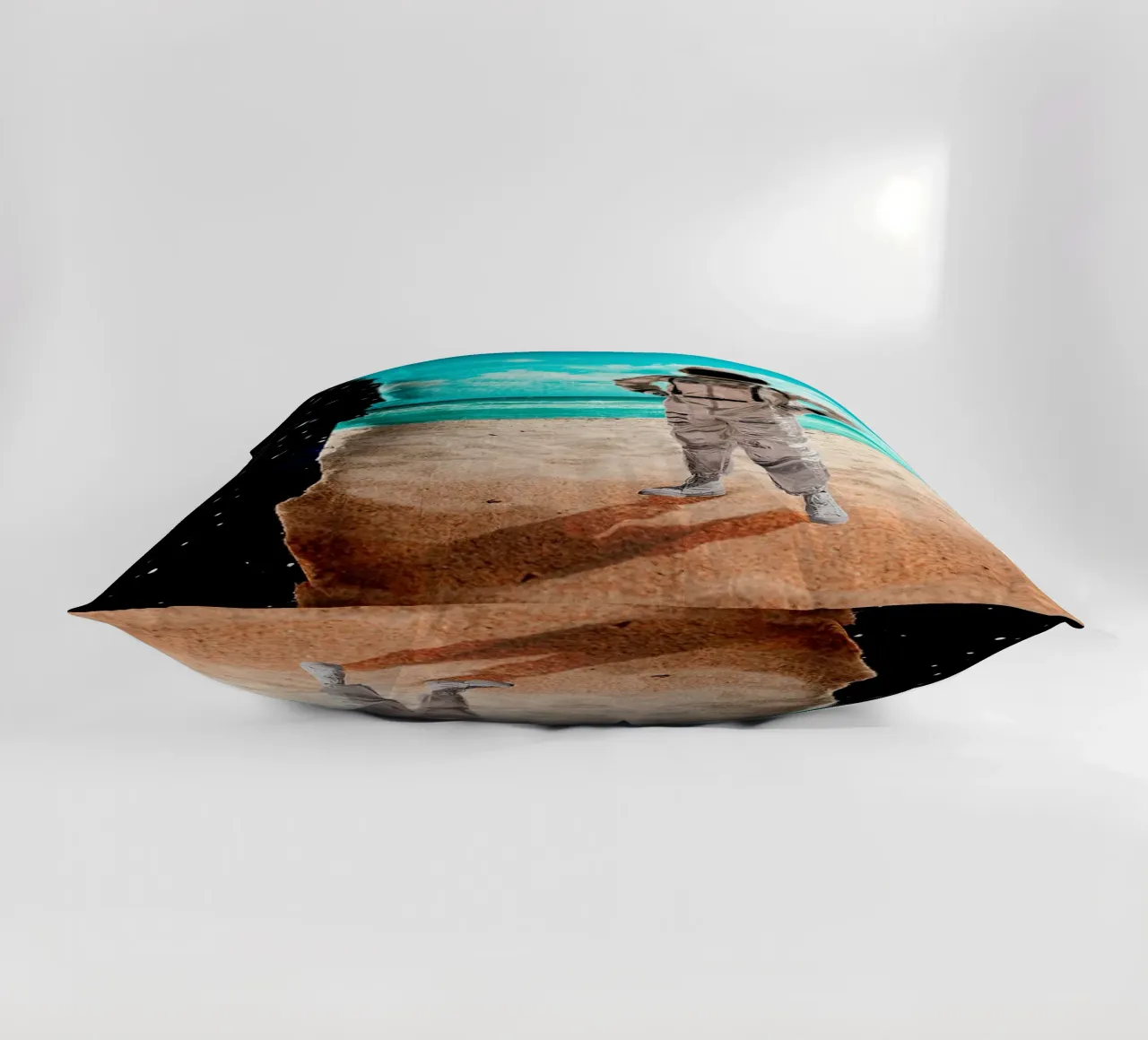 how did get here decorative cushion by Green