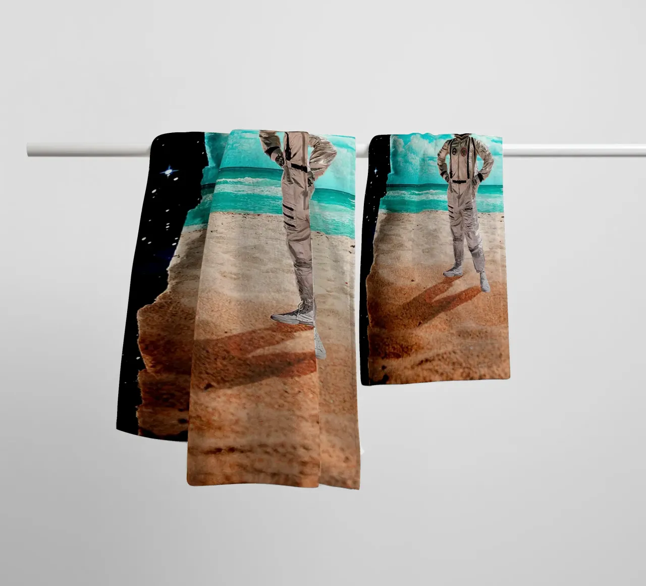 how did get here towel by Green