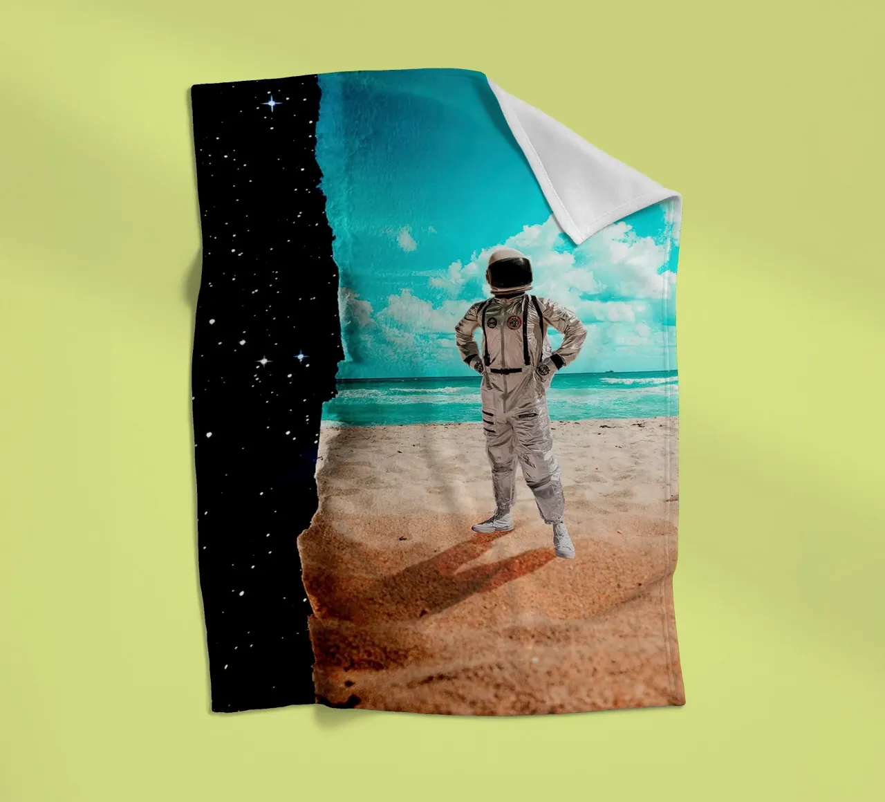 how did get here fleece blanket by Green