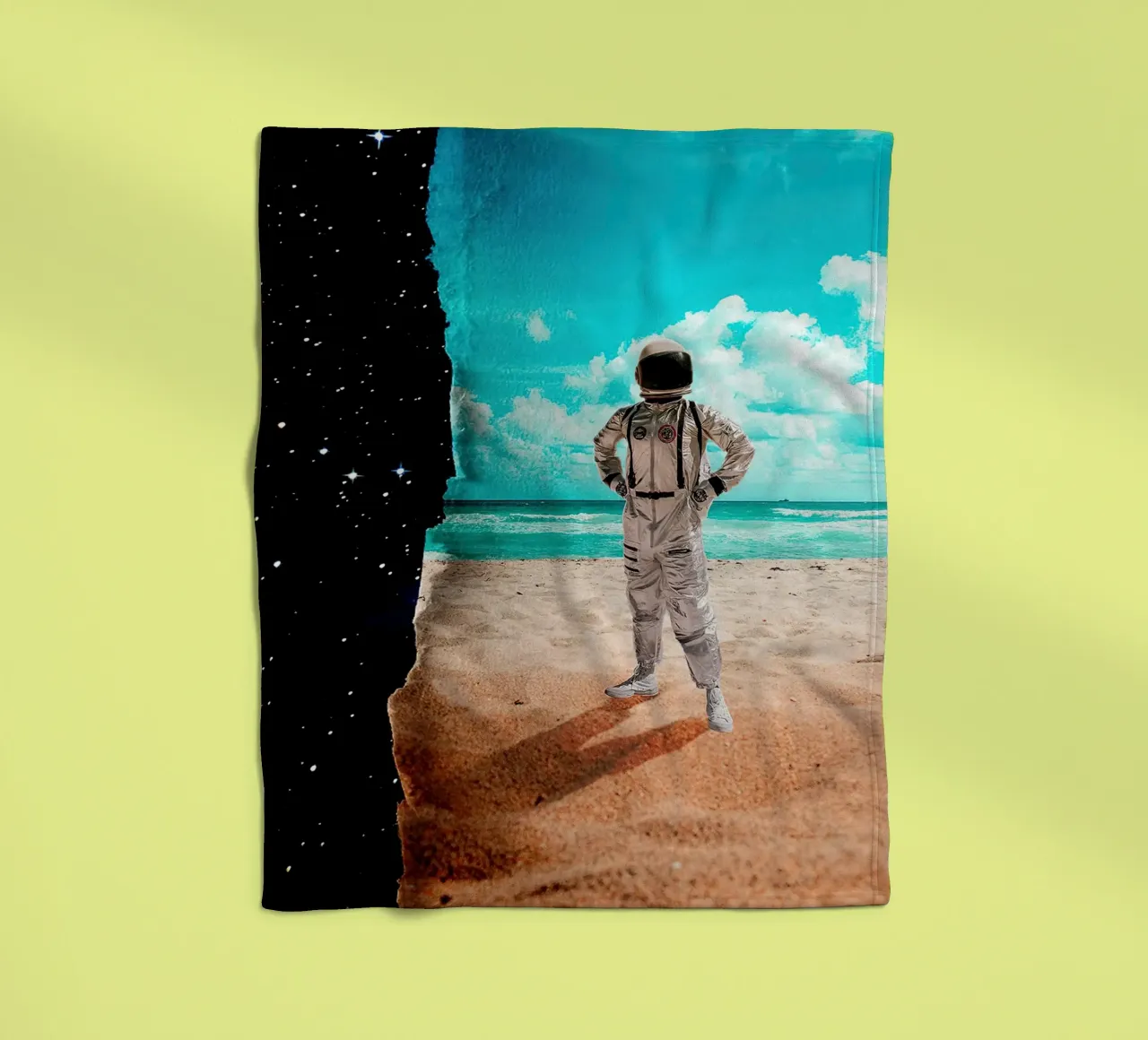 how did get here fleece blanket by Green