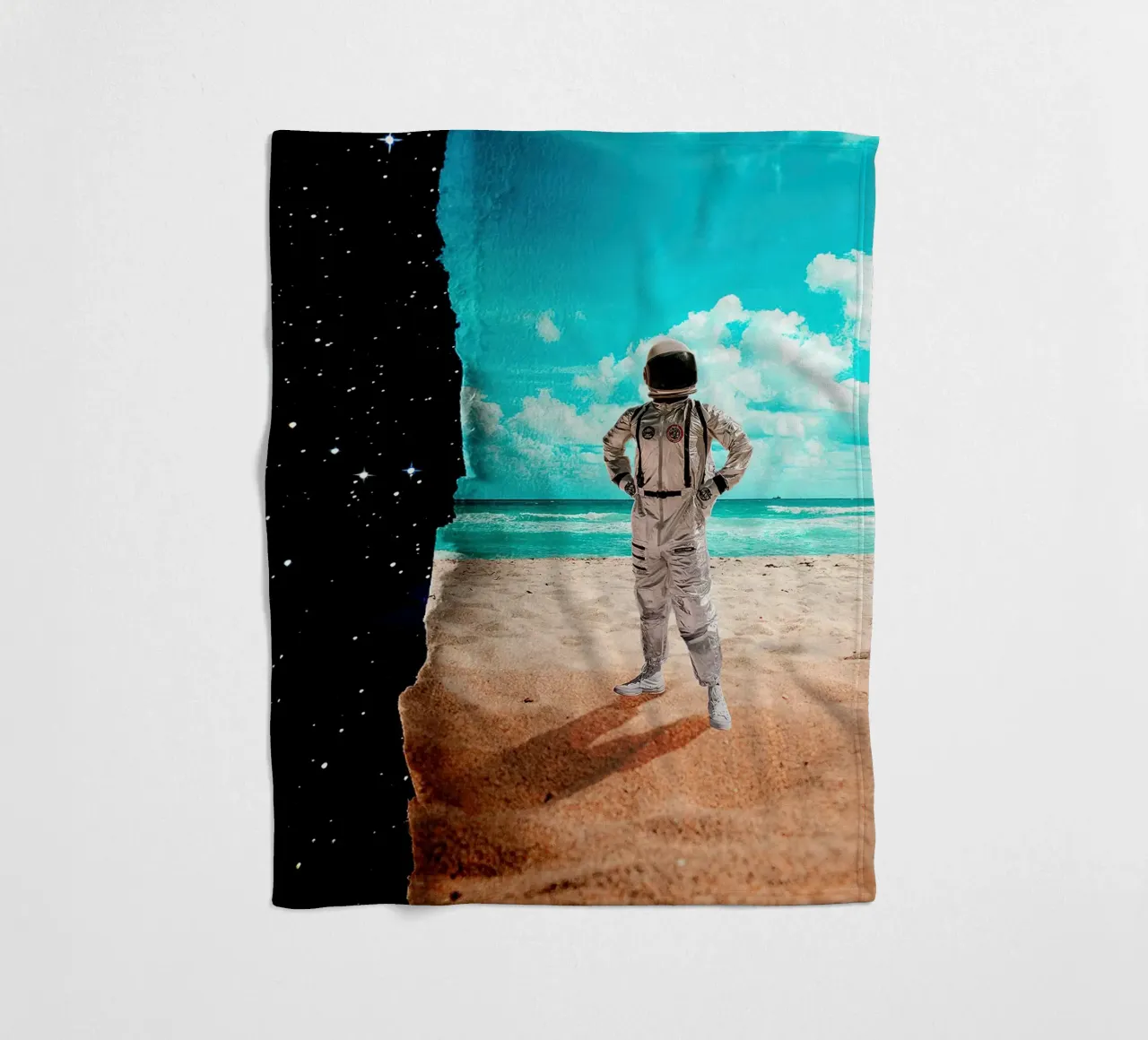 how did get here fleece blanket by Green