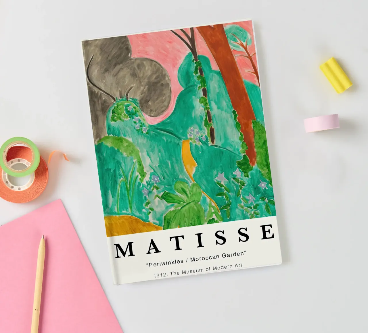 Matisse Periwinkles or Moroccan Garden 1912 notebook by Jam Poster