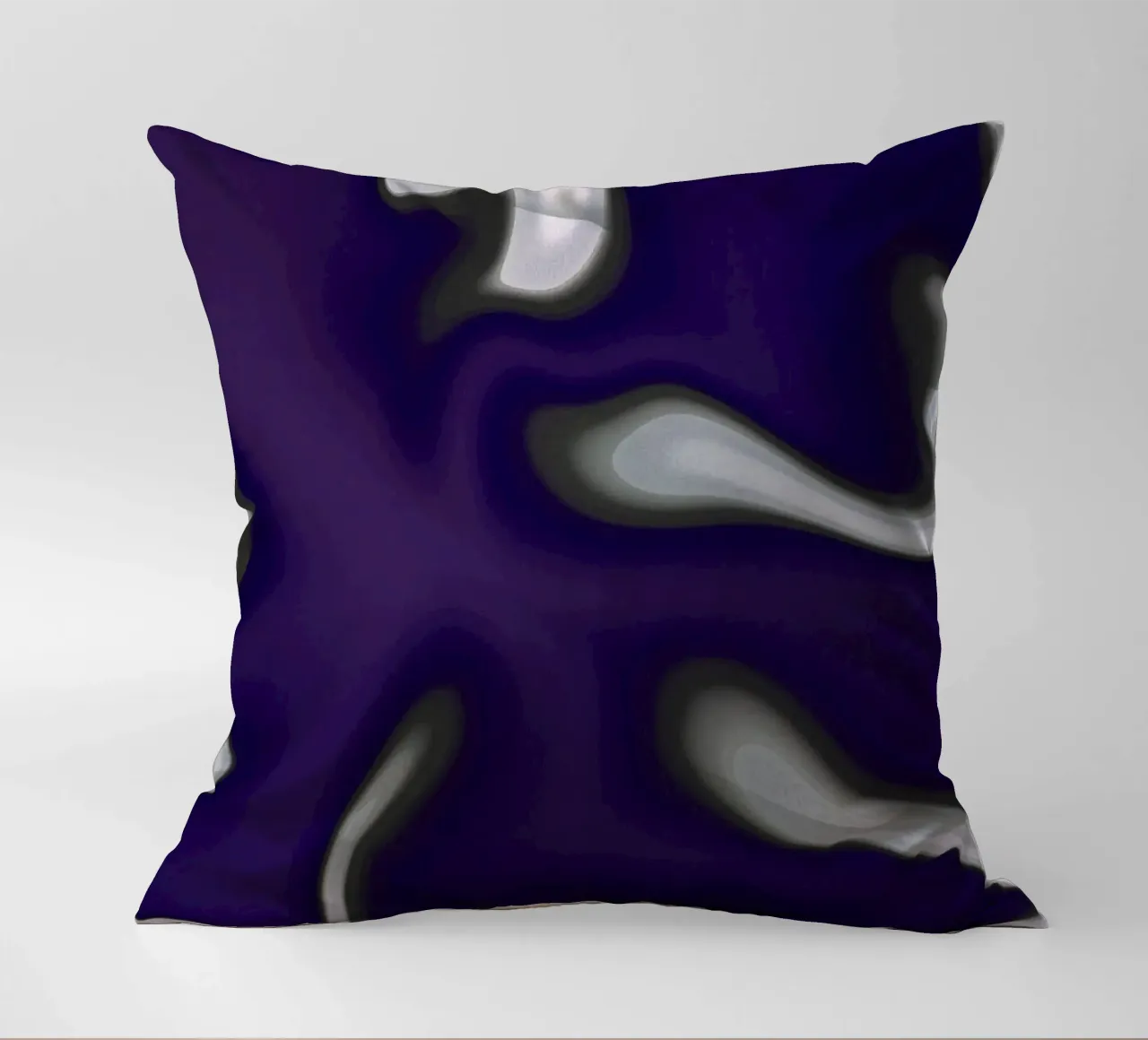 Purple warp decorative cushion by Little Dean