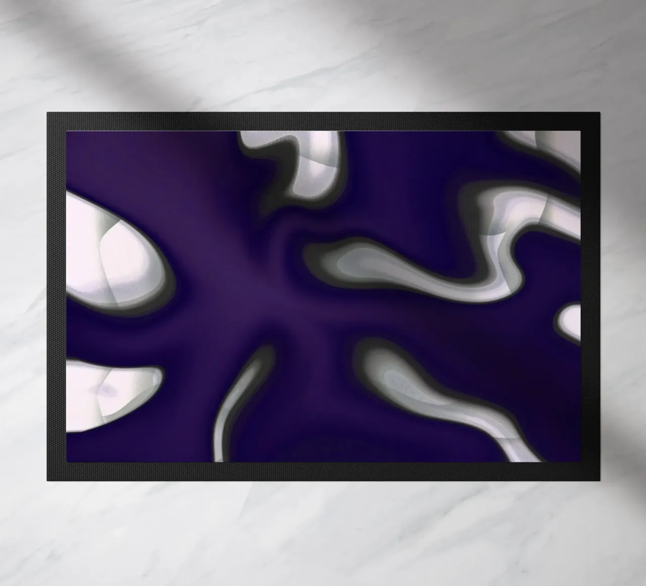 Purple warp doormat by Little Dean