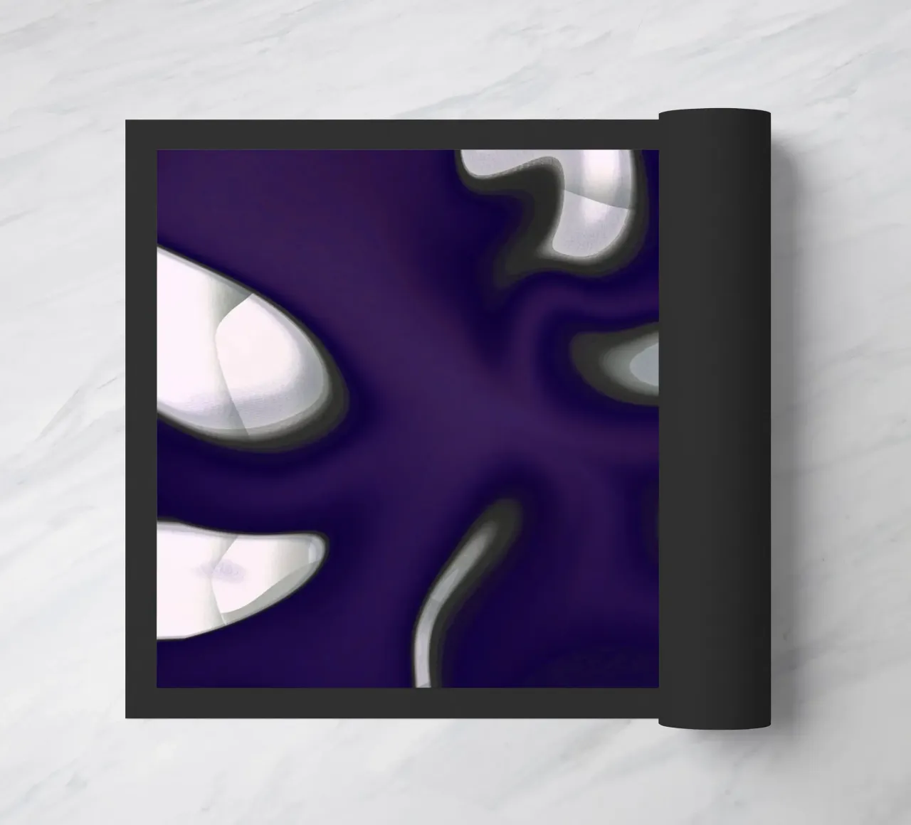 Purple warp doormat by Little Dean