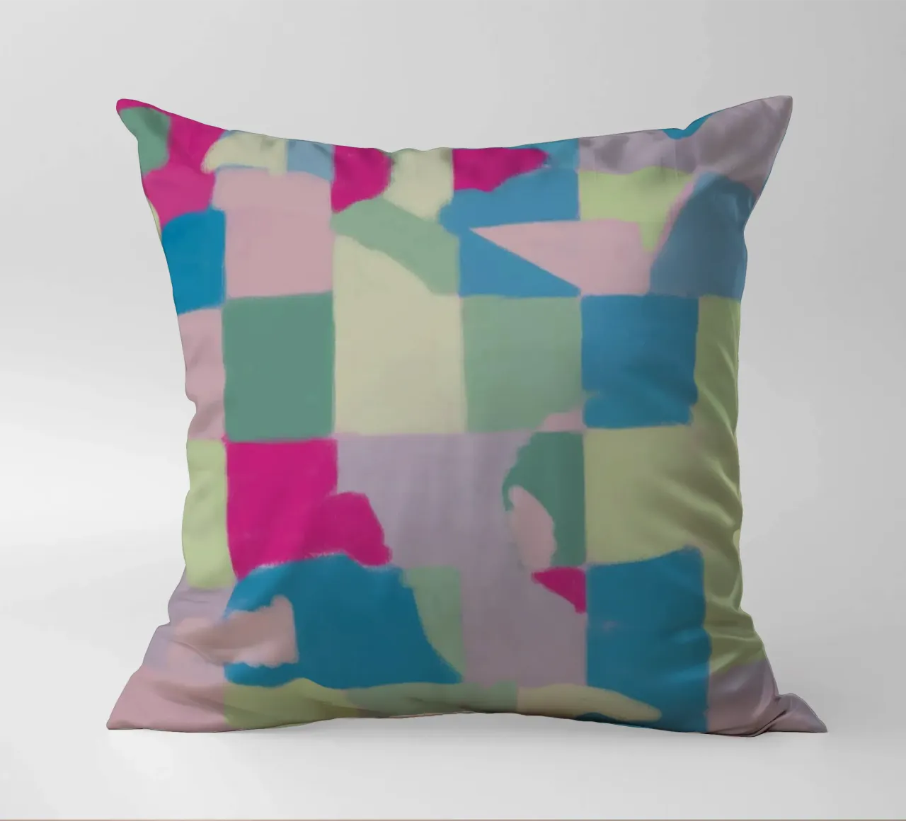 Colore fresco pastello a quadri cuscino da Little Dean