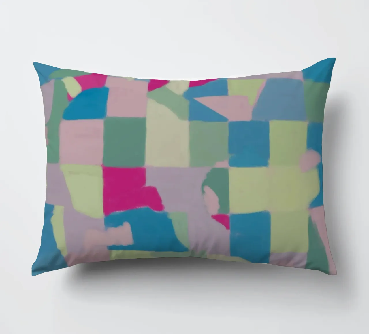 Colore fresco pastello a quadri cuscino da Little Dean