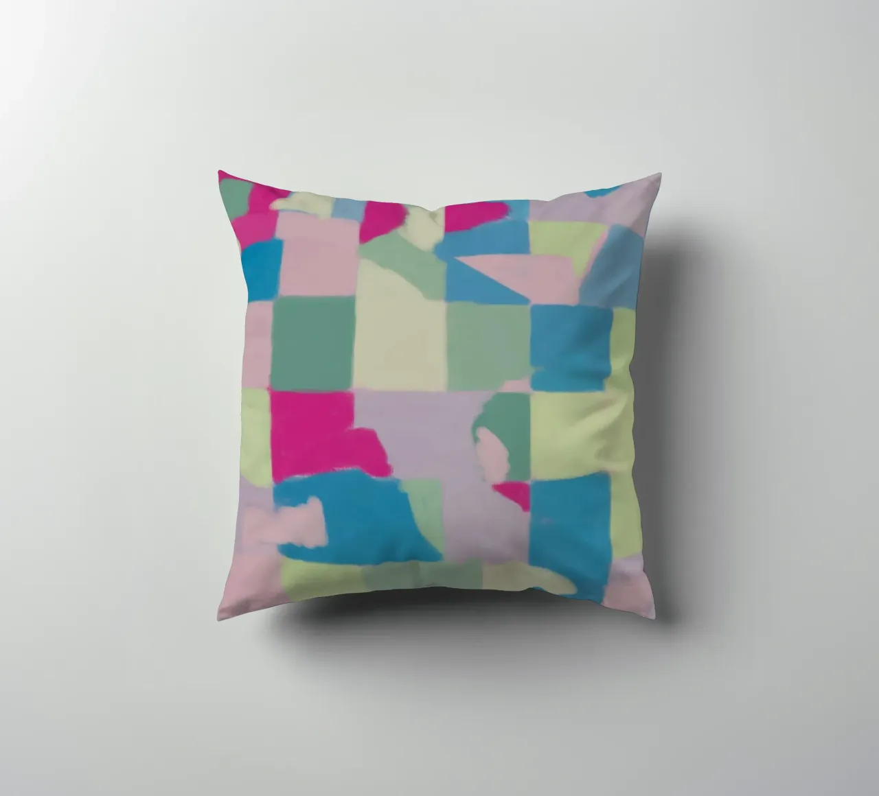 Colore fresco pastello a quadri cuscino da Little Dean