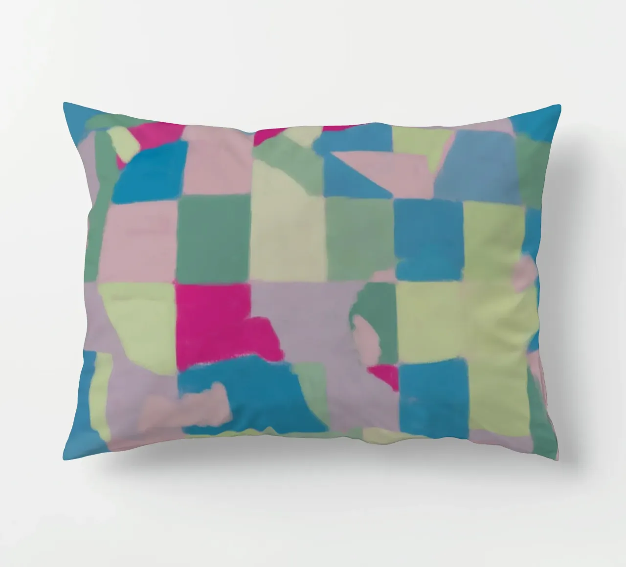 Colore fresco pastello a quadri cuscino da Little Dean