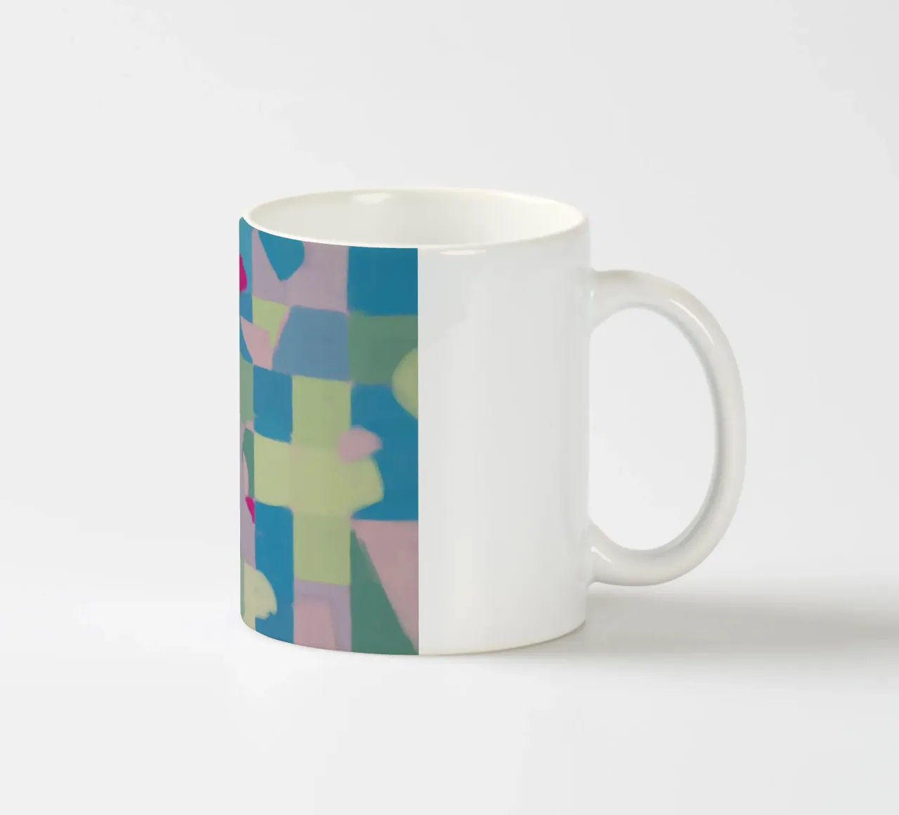 Colore fresco pastello a quadri tazza in ceramica da Little Dean