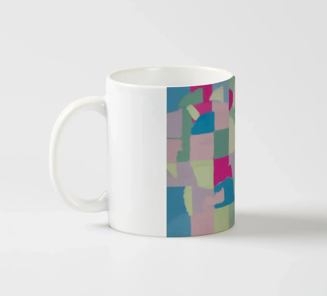 Colore fresco pastello a quadri tazza in ceramica da Little Dean