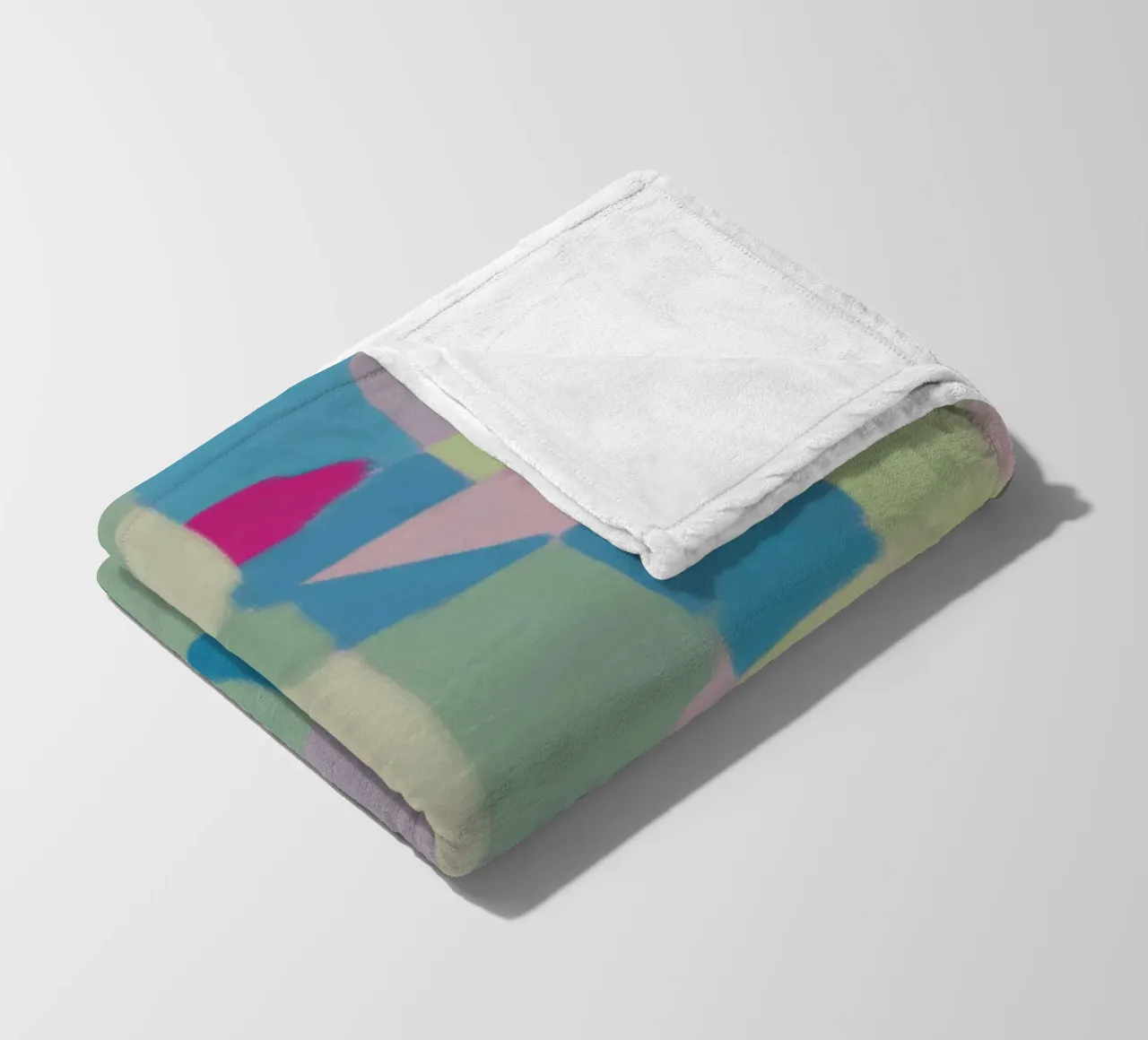 Colore fresco pastello a quadri coperta in pile da Little Dean