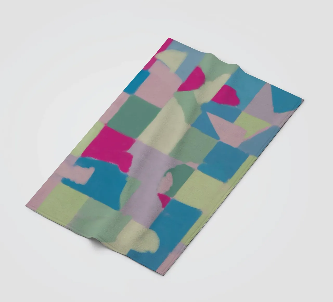 Colore fresco pastello a quadri coperta in pile da Little Dean