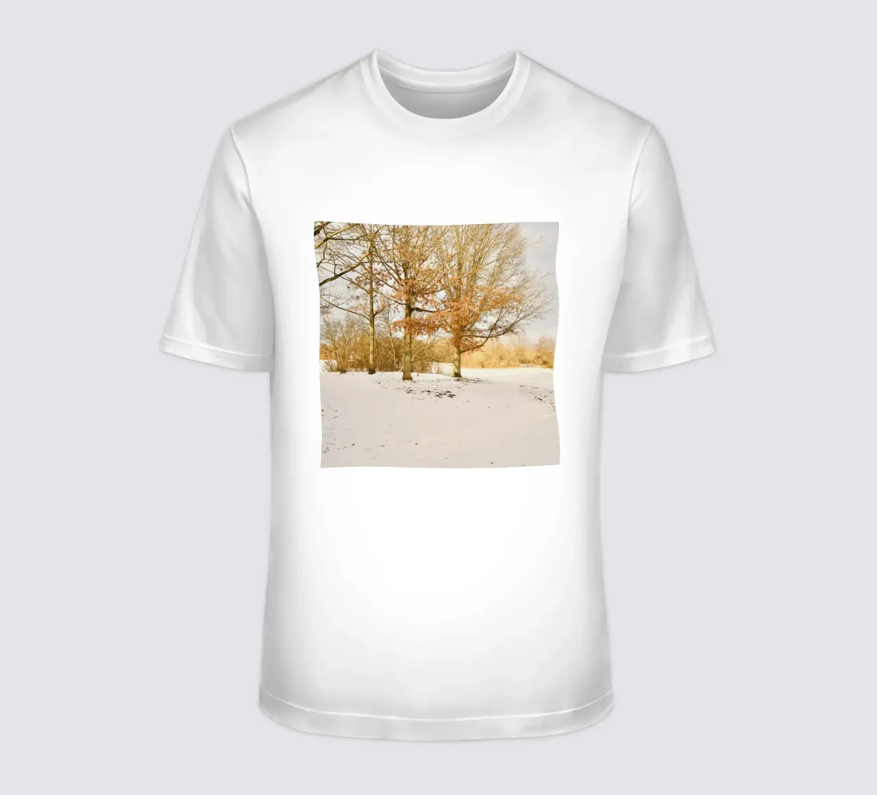 Alberi in una giornata di sole dopo la neve t-shirt da KISSA STUDIO