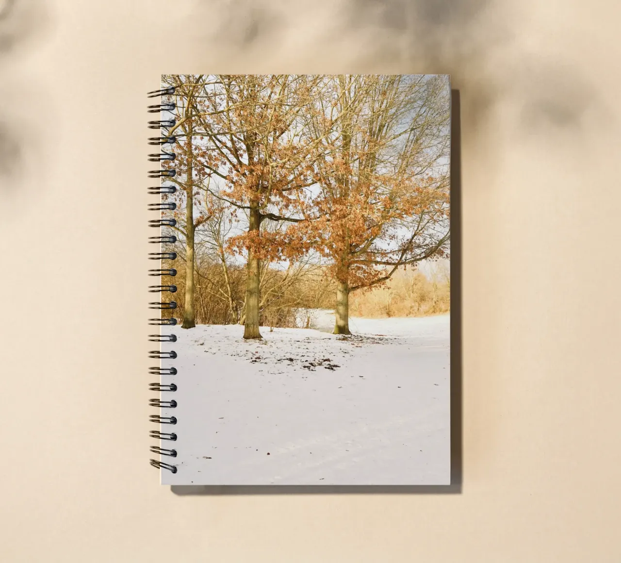 Trees on Sunny day after Snow spiral notebook by KISSA STUDIO