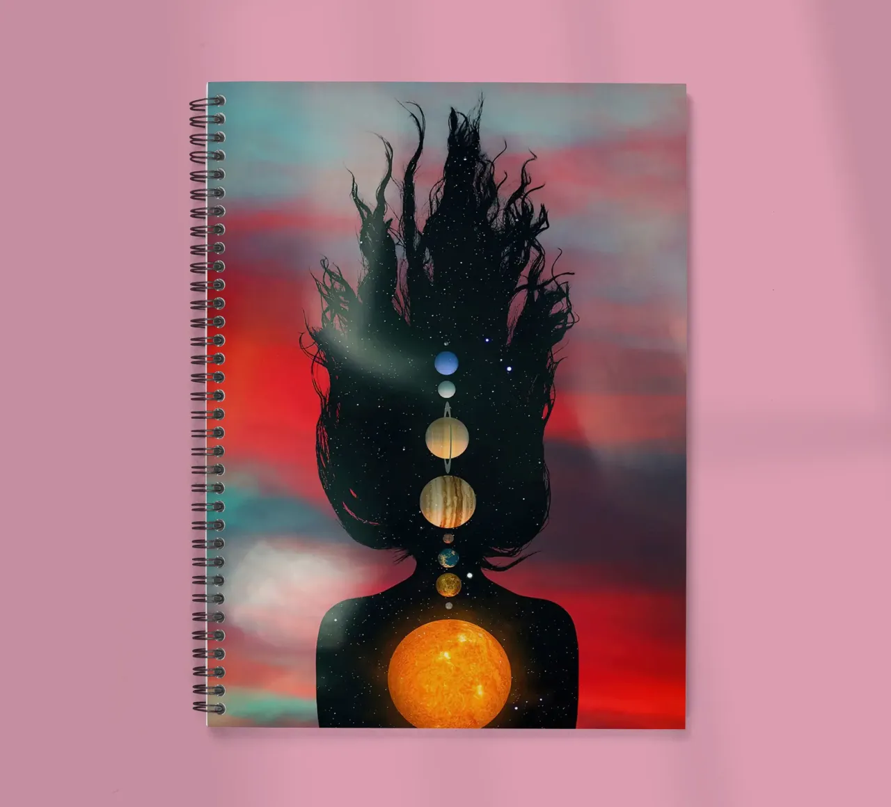 inner alignment spiral notebook by Green