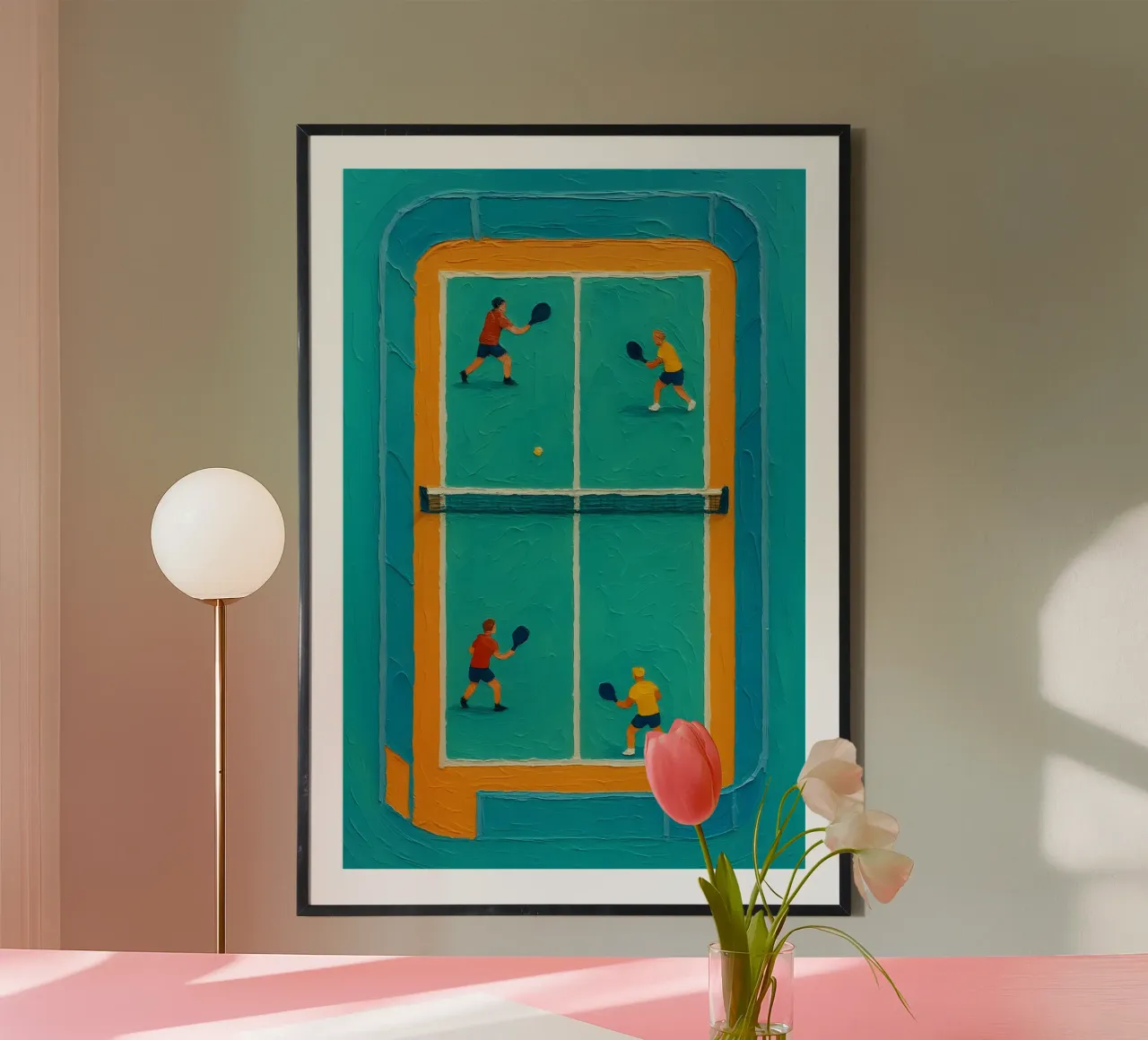 Symmetrical Paddle Court Showdown carta hahnemühle da Creative.Mind