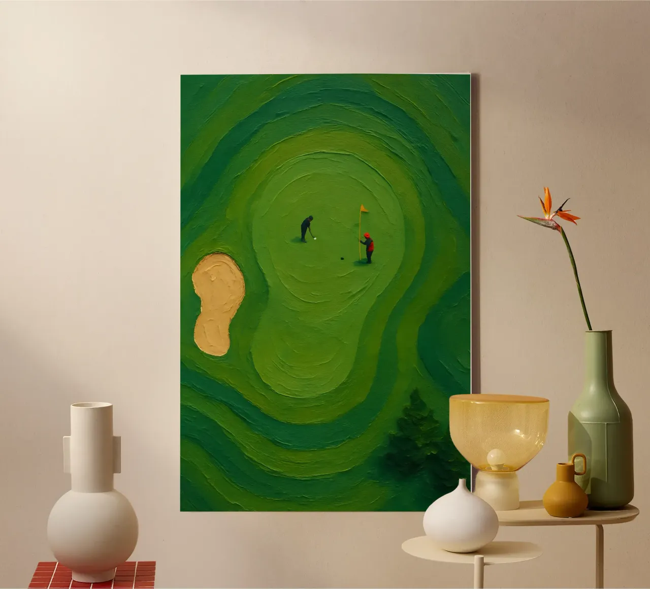 Final Putt on the Emerald Green tela da Creative.Mind