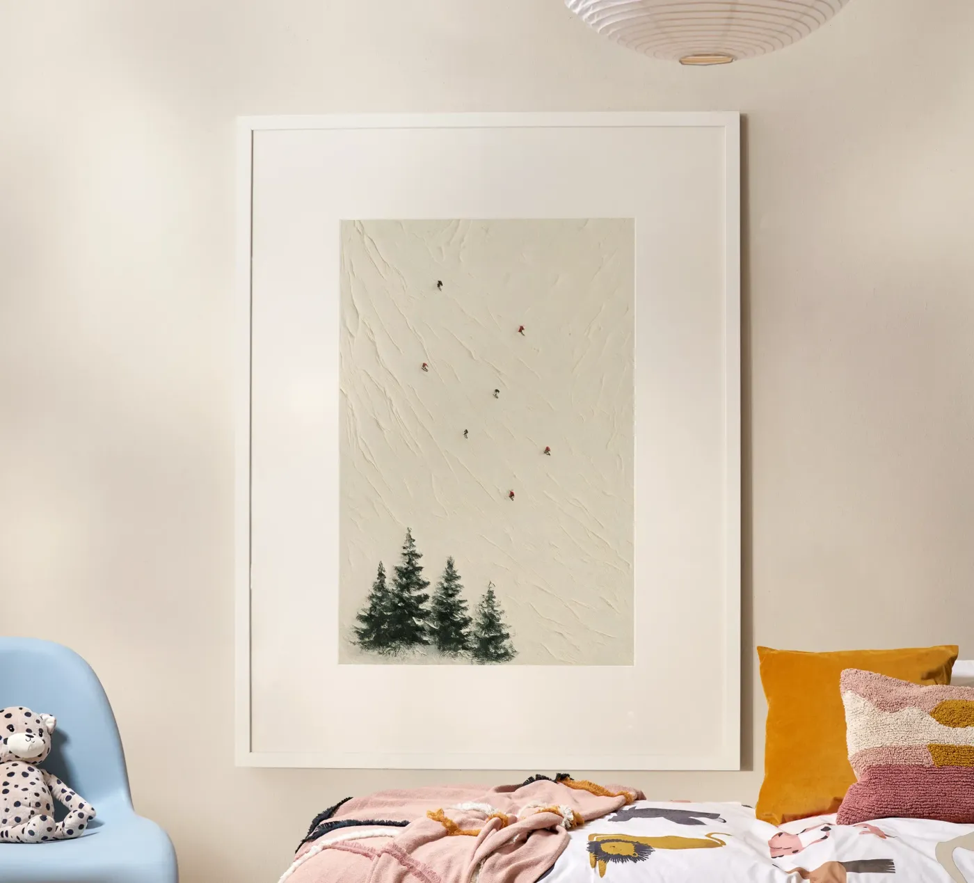 Sparse Skiers on Pristine White poster da Creative.Mind