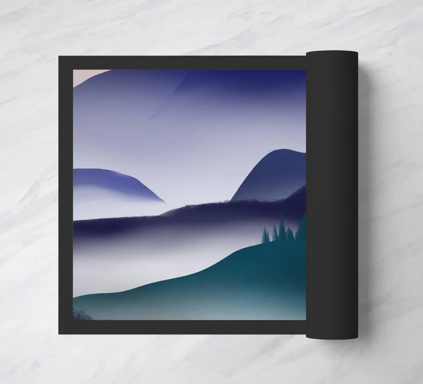 Nebbia viola zerbino da Little Dean