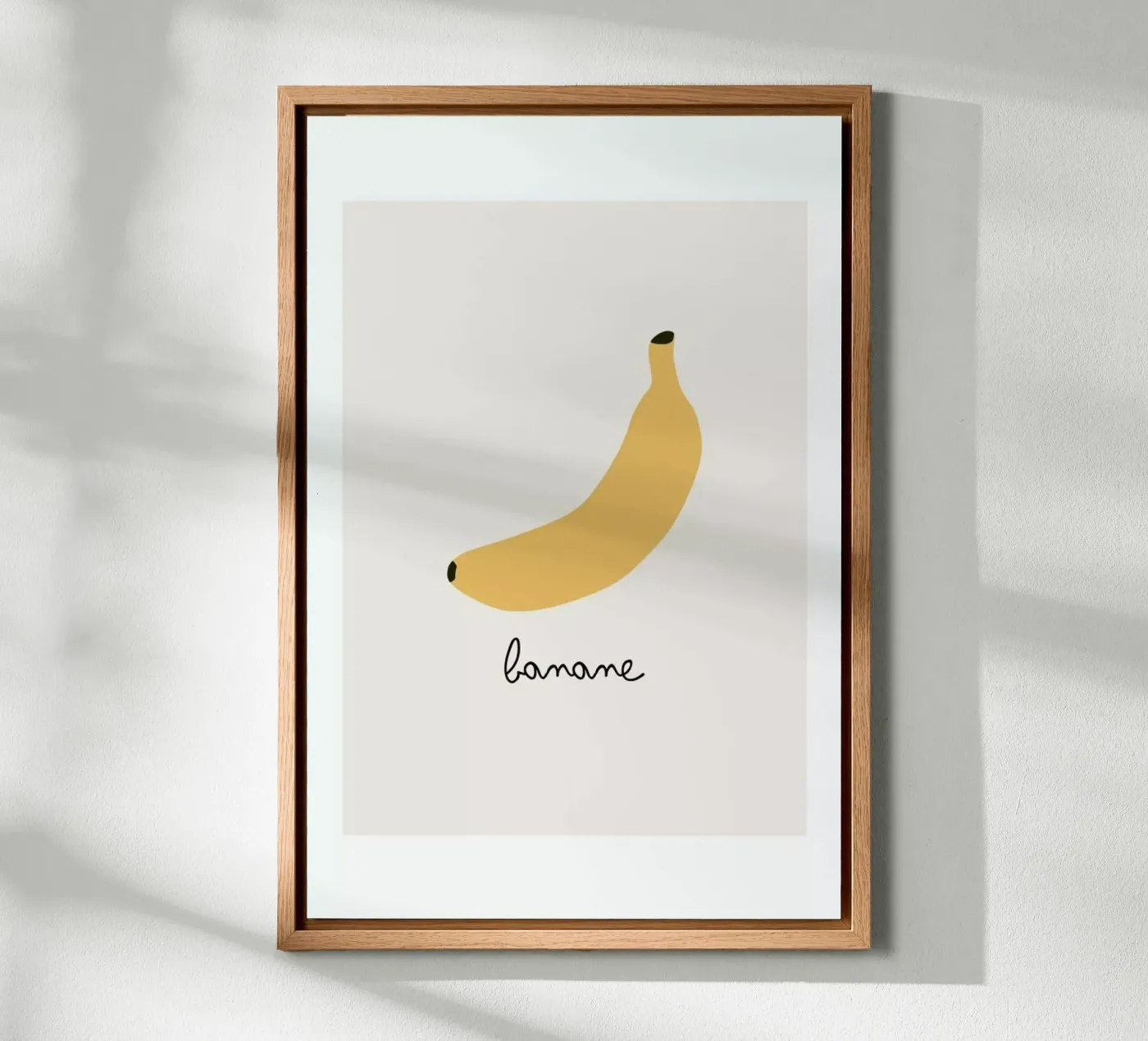 Banane canvas van Mottos by Sinan Saydik