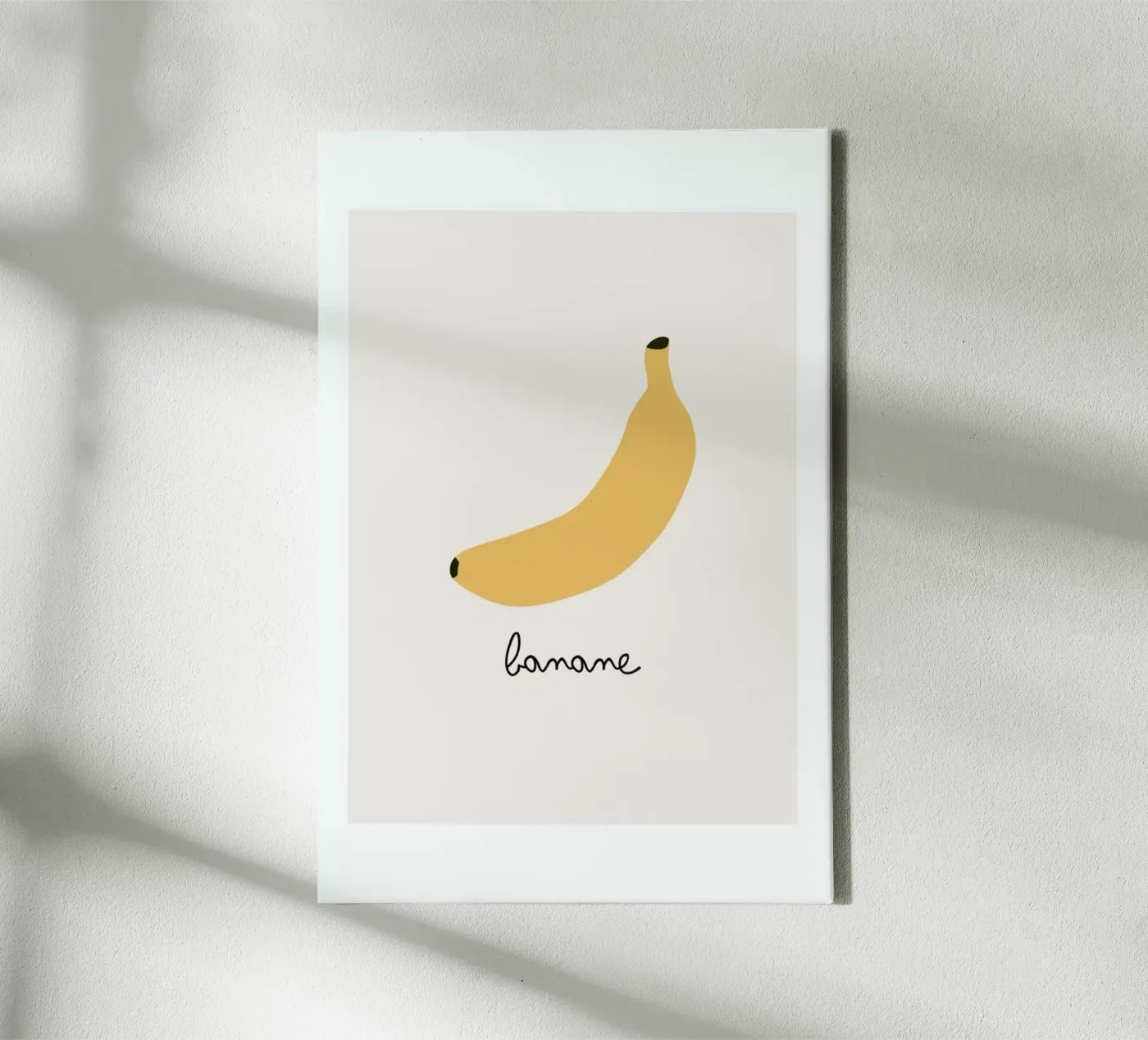 Banane canvas van Mottos by Sinan Saydik